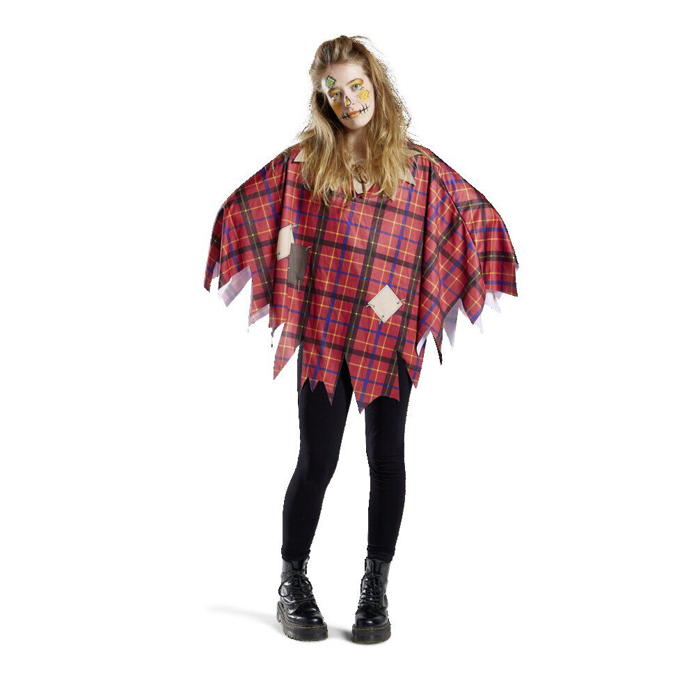 Déguisement adulte Halloween épouvantail poncho - Taille unique