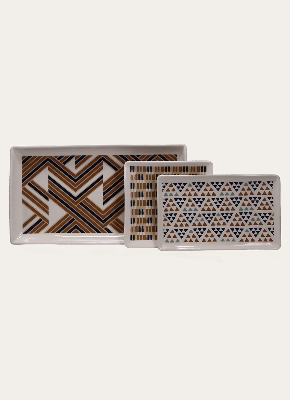 GRAND VIDE POCHE VIDY BLANC / OCRE / BLEU