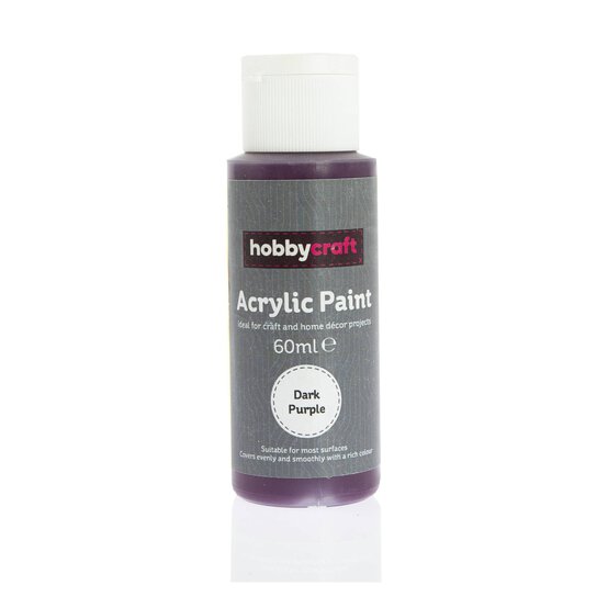 Dark Purple Acrylic Craft Paint 60ml