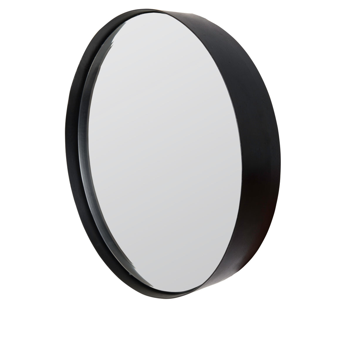Housecraft Living Raj Spiegel/ Wandspiegel/ Badkamerspiegel Rond Metaal 75x75 cm Zwart