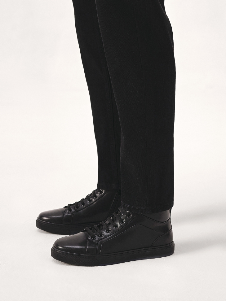 Black men's high top sneakers