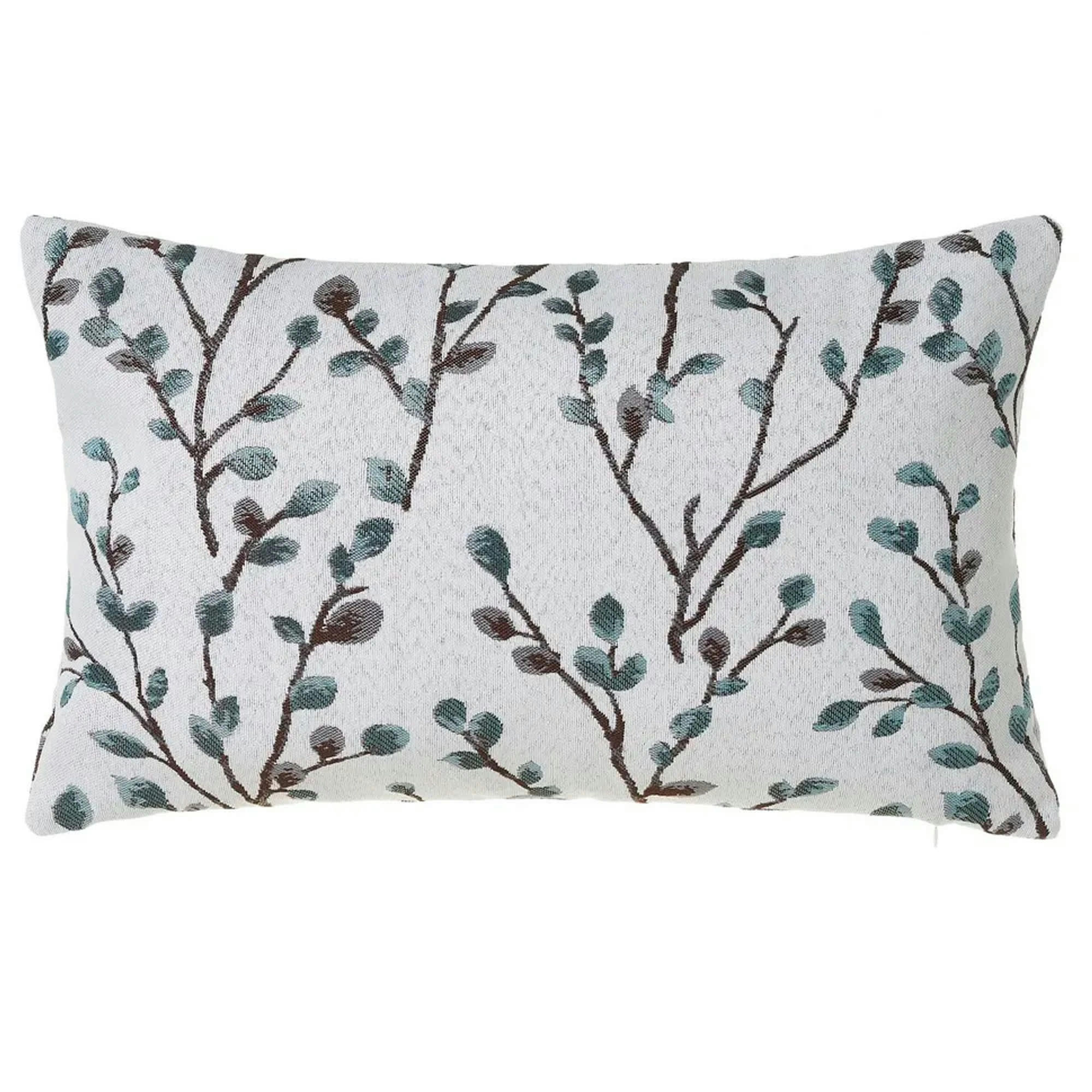 - Coussin rectangulaire tissu jacquard sakura