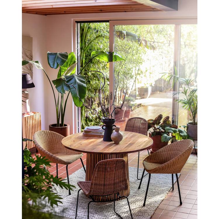 Habitat Jericho 4 Seater Dining Table - Natural