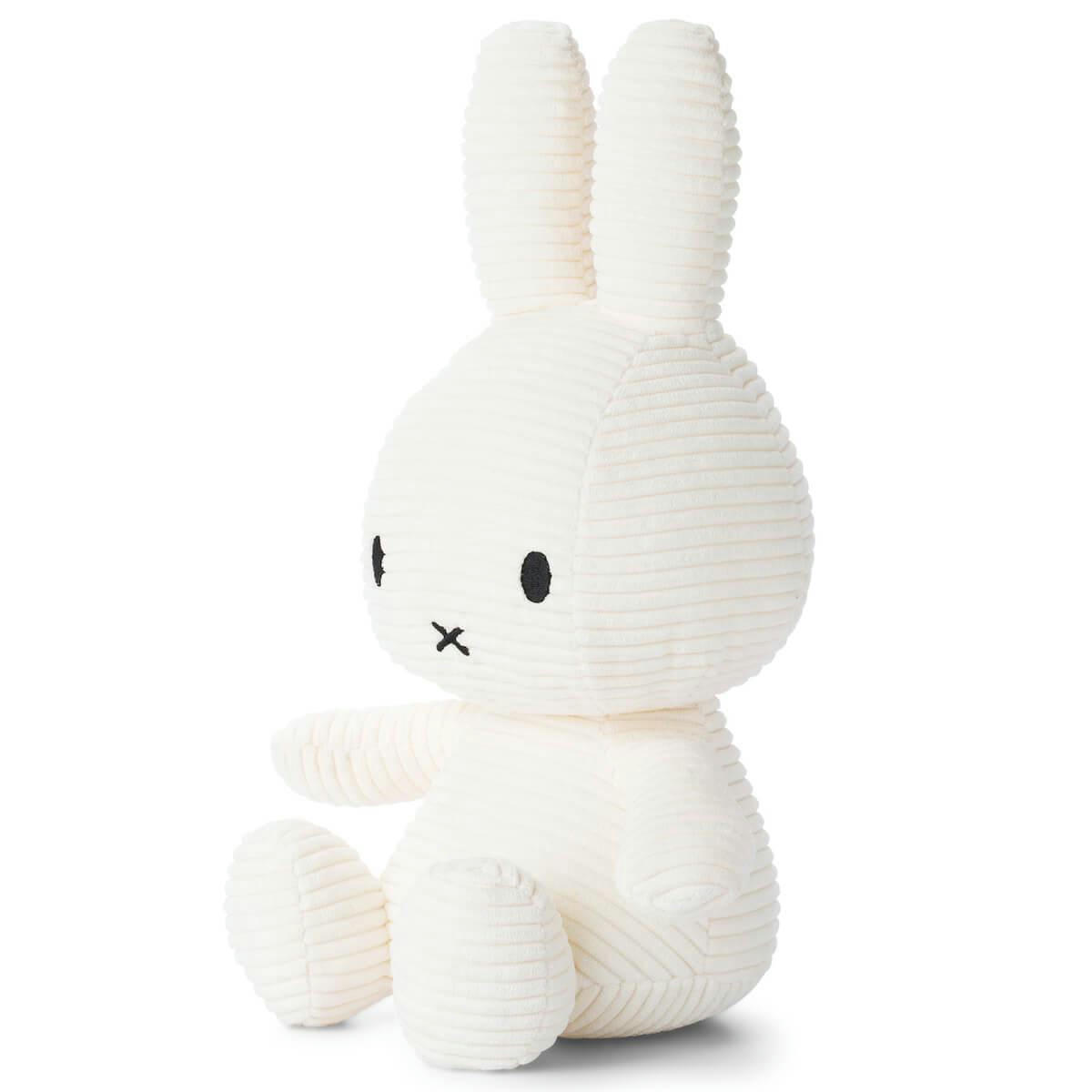 - Peluche lapin 50cm MIFFY Corduroy white