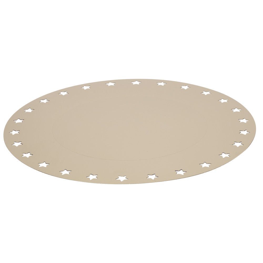 Lot de 4 sous-assiettes en carton doré décor ajouré