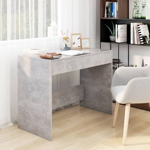 NNEVL Desk Concrete Grey 101x50x76.5 cm Engineered Wood