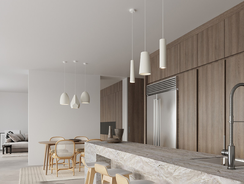 Lampa wisząca Electra ceramiczna biała
