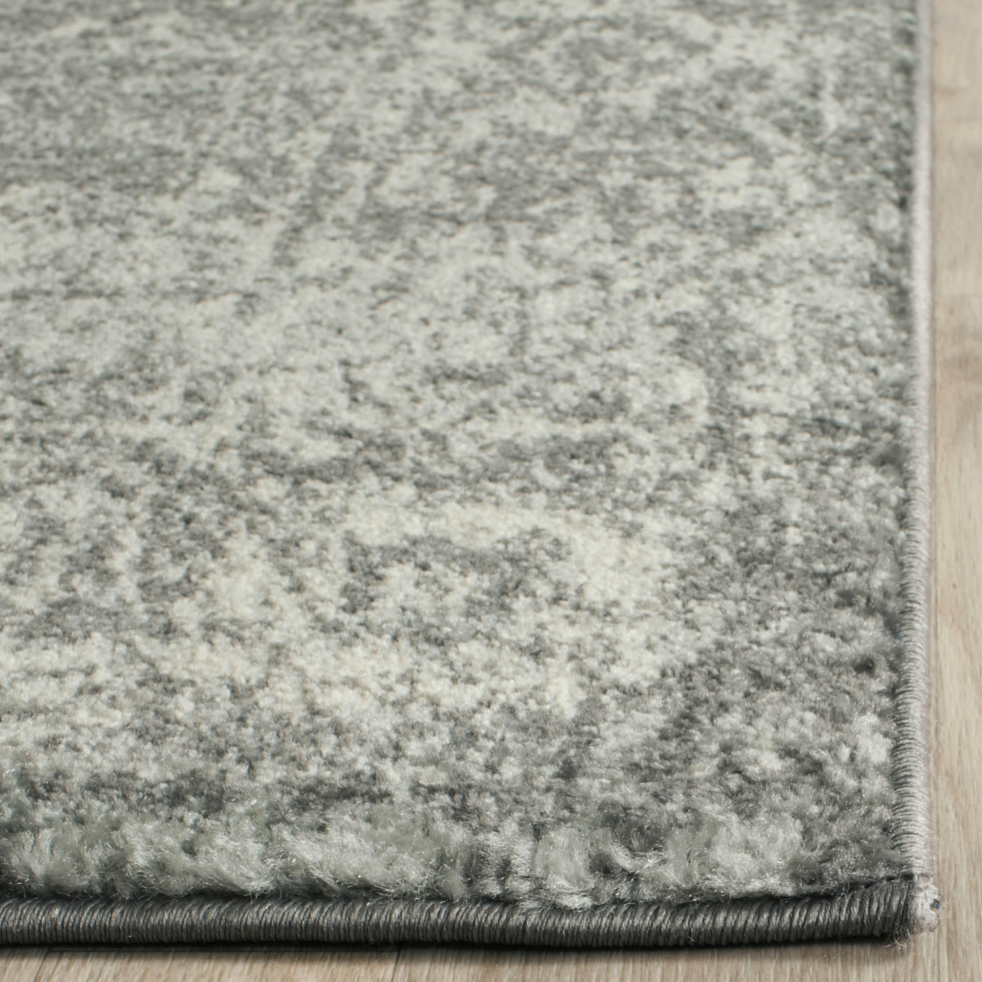 EVOKE - Tapis de salon interieur en gris & ivoire, 91 x 152 cm