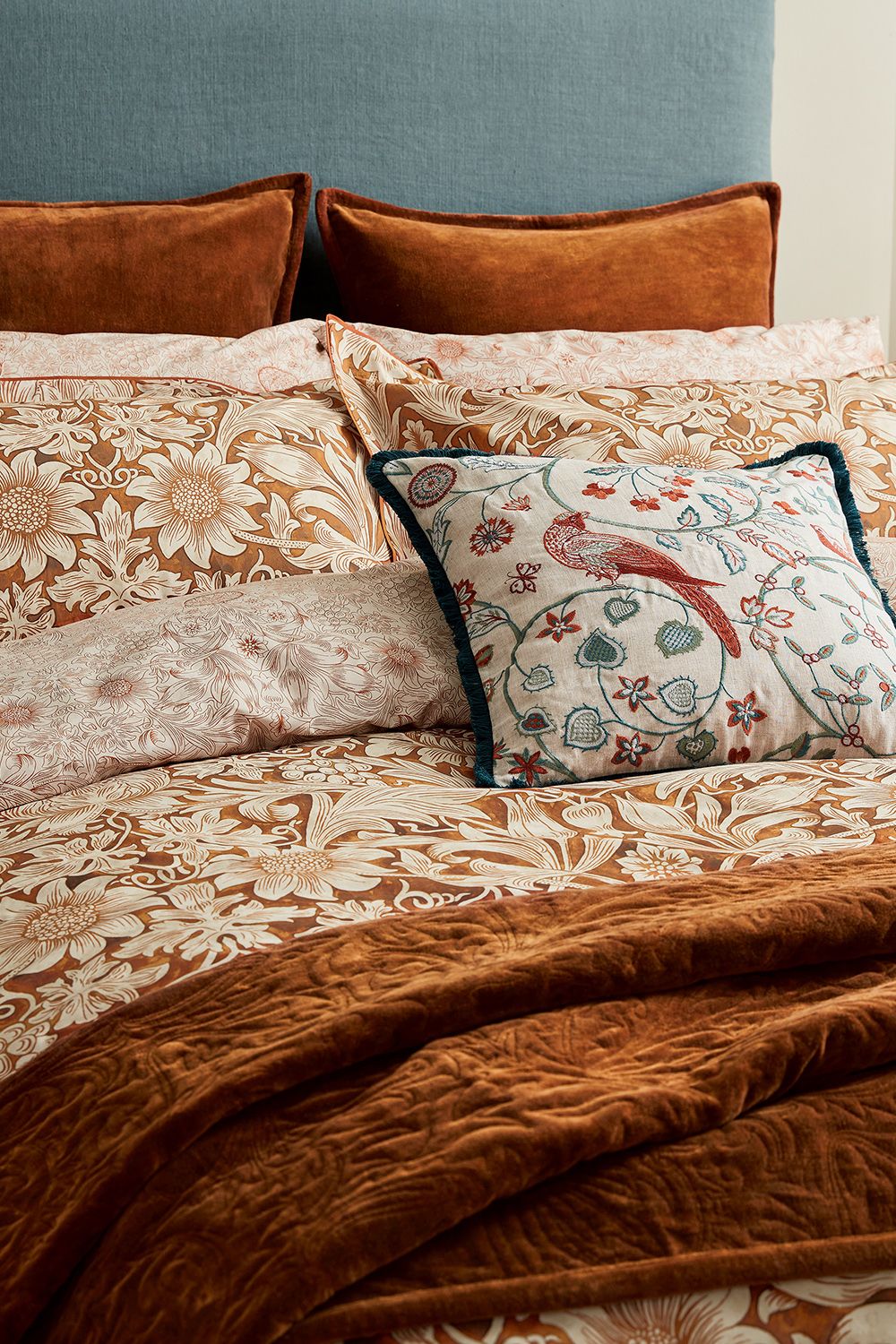 Morris & Co Sunflower' Cotton Duvet Cover Set