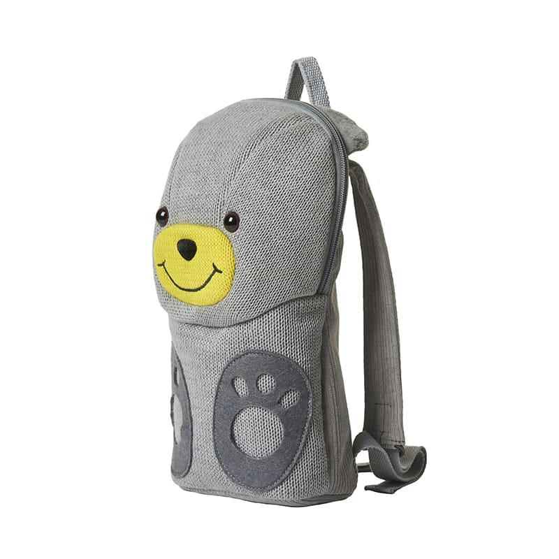 MOCHILAS - Sac à dos 100% coton ours gris