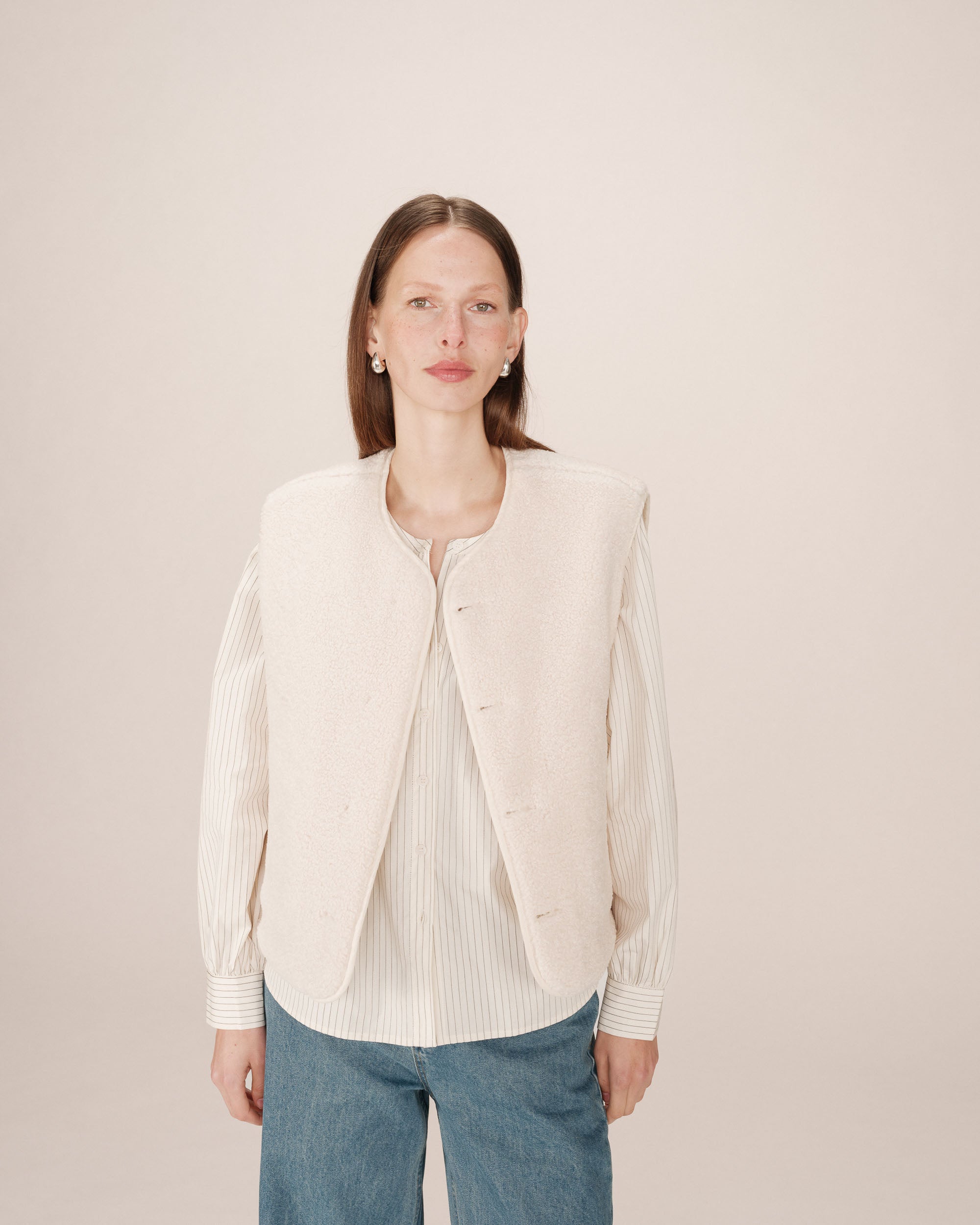 Veste matelassée ecru Seth