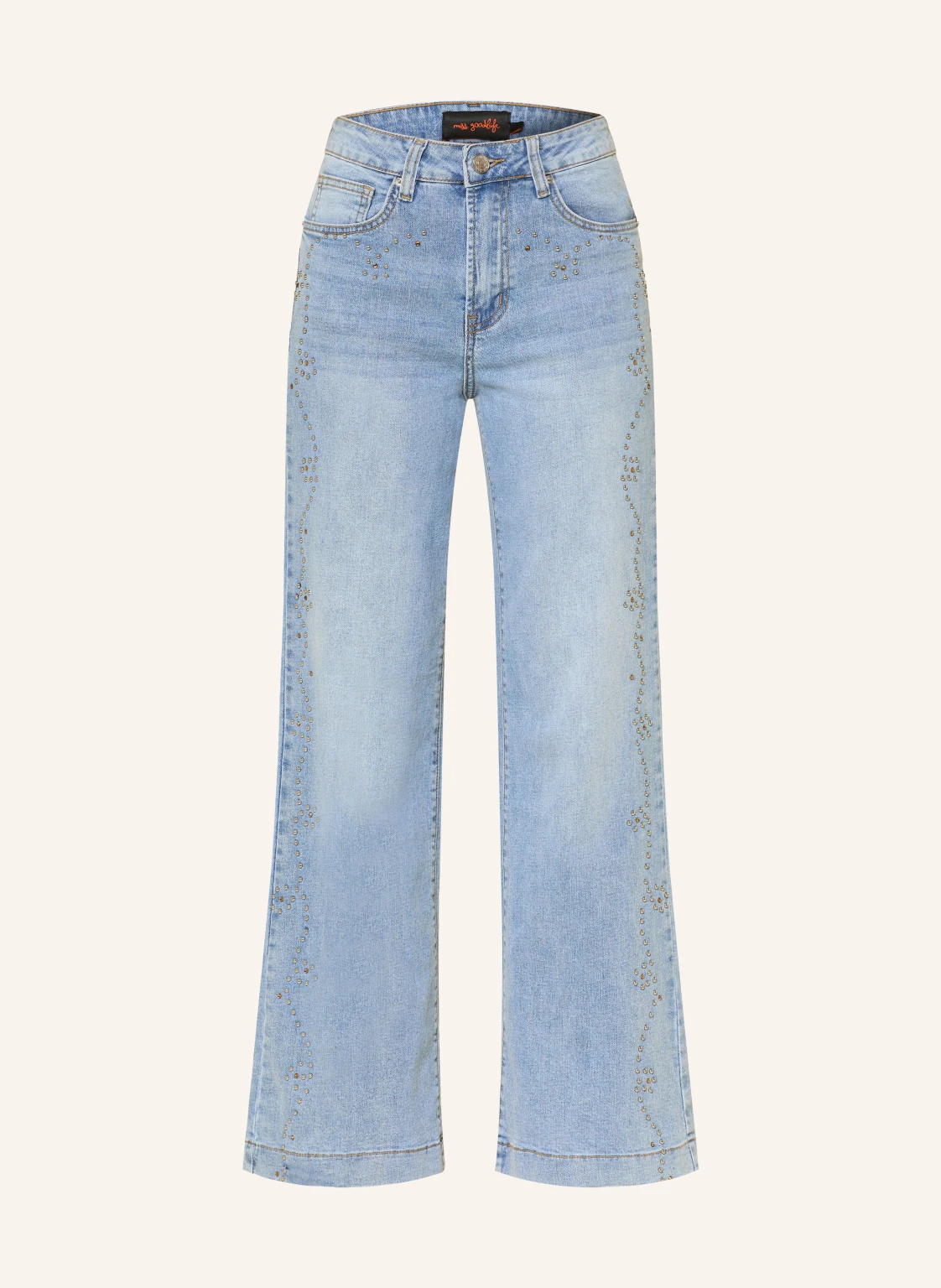 miss goodlife Flared Jeans mit Nieten