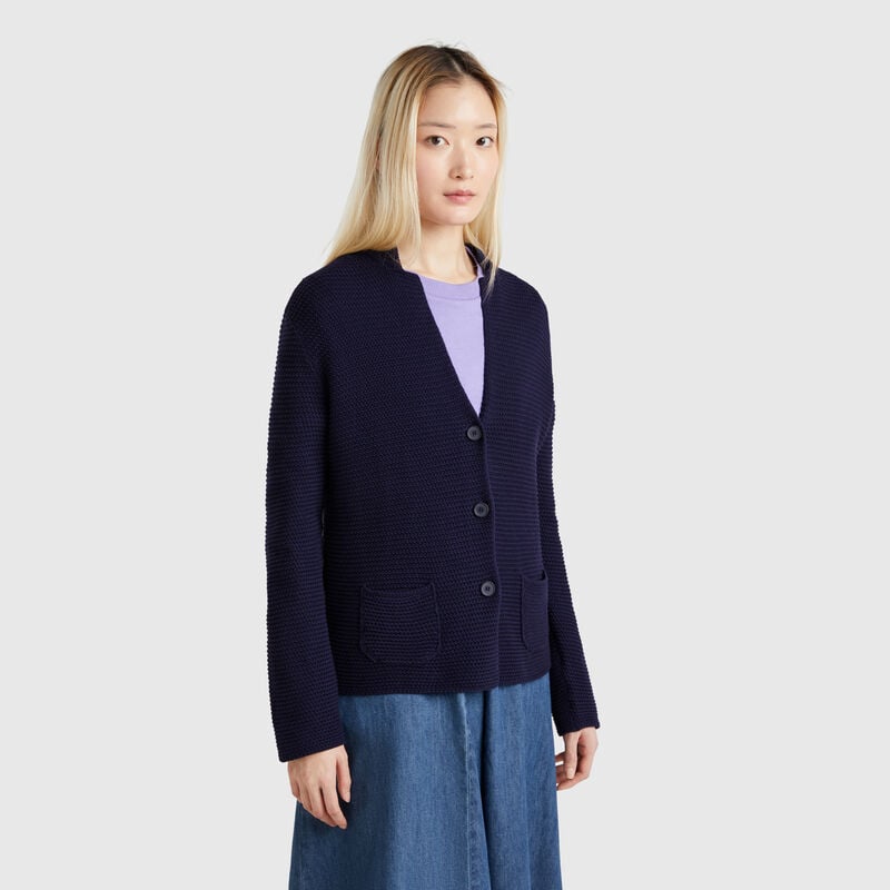 100% cotton knit jacket