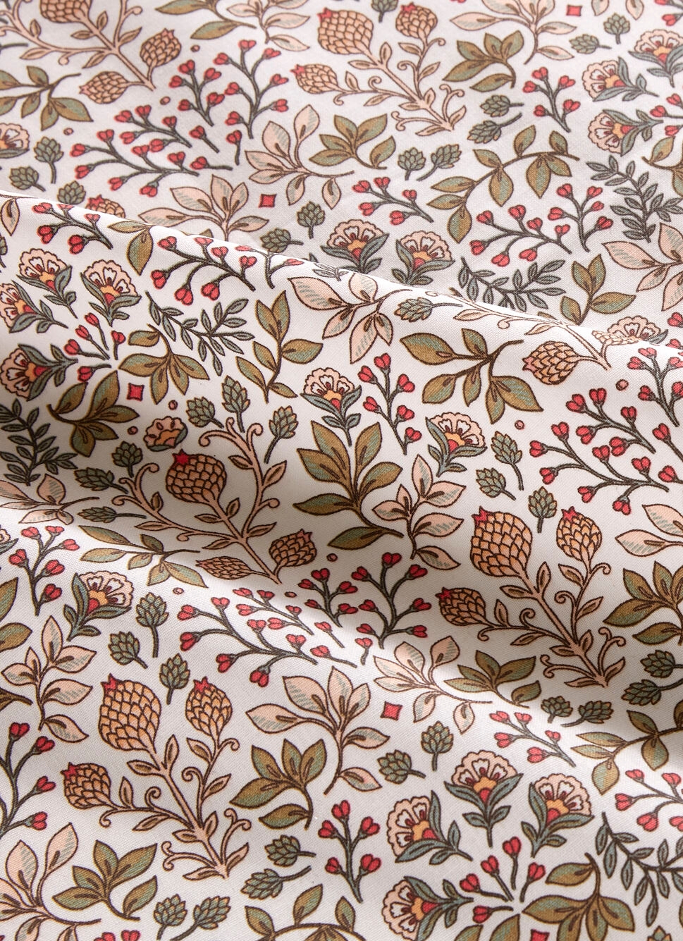 NAPPE EN COTON ENDUIT FLEURS PERSES JAIS MULTICOLORE