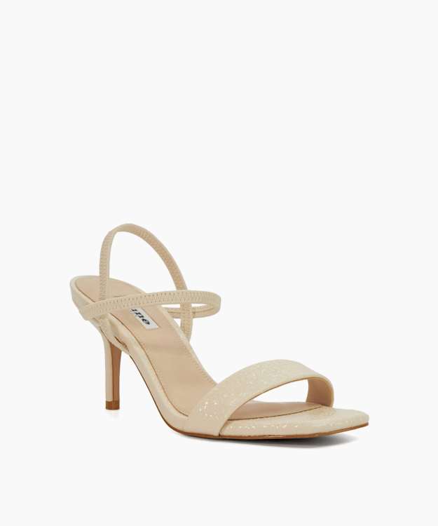 Methodical Ecru - Mid Height Strappy Sandals