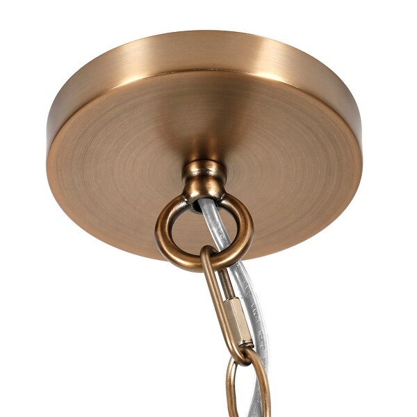 Annie Brass and Clear Glass Pendant - Brass/Clear