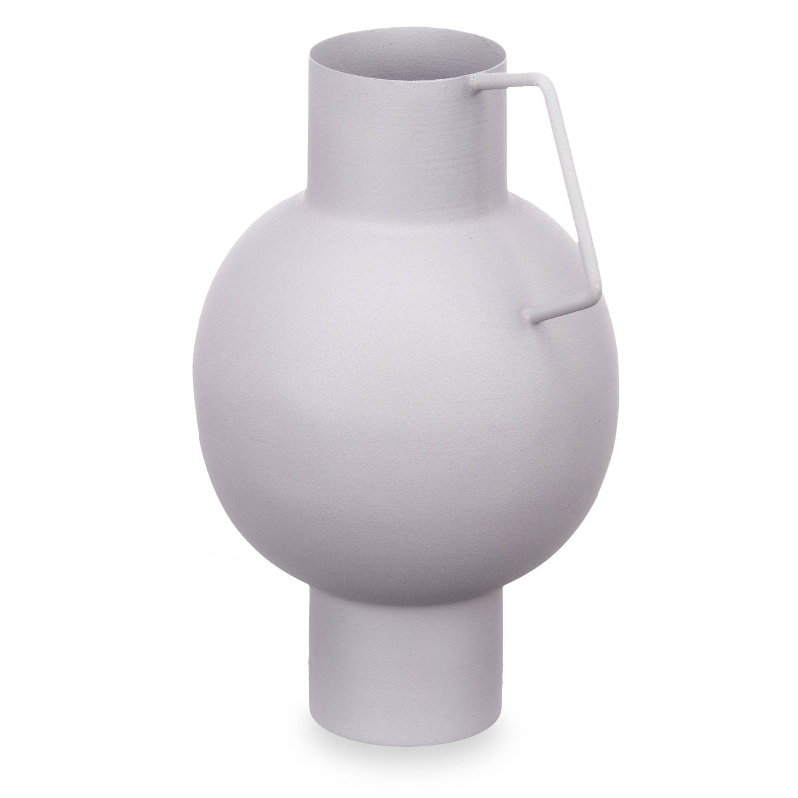 Wazon metalowy w pastelowym kolorze, wys. 23 cm