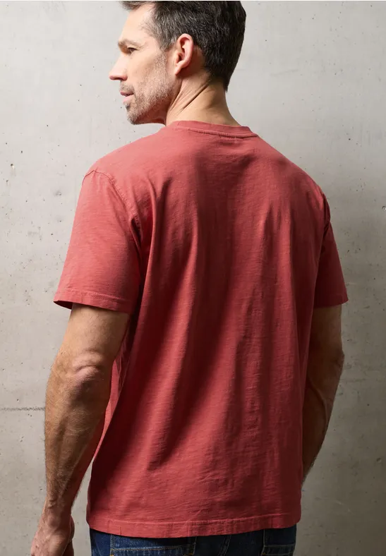 T-Shirt mit Rundhals im Washed-Look