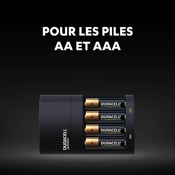 Chargeur de pile Duracell AA / AAA   4 piles (2xAA   2xAAA)