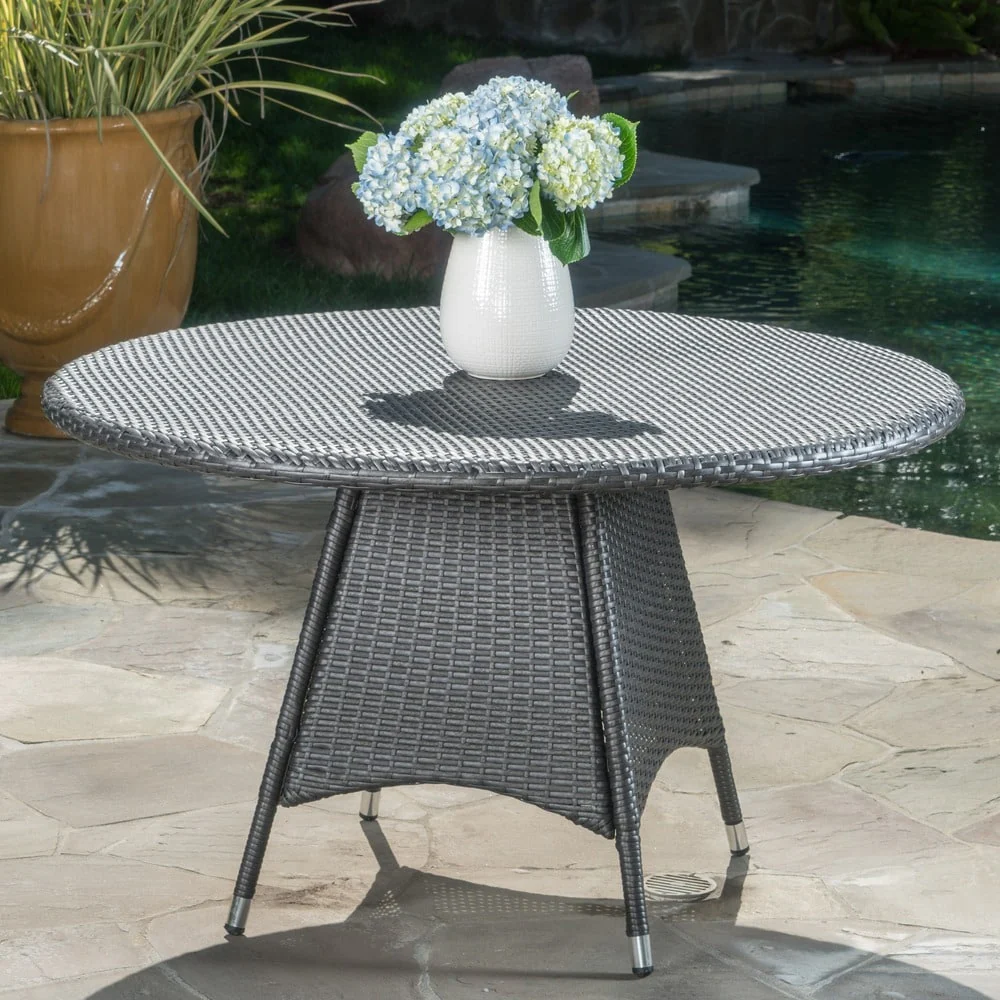 Corsica Outdoor Round Dining Table by Christopher Knight Home - 48.00 L x 48.00 W x 28.25 H