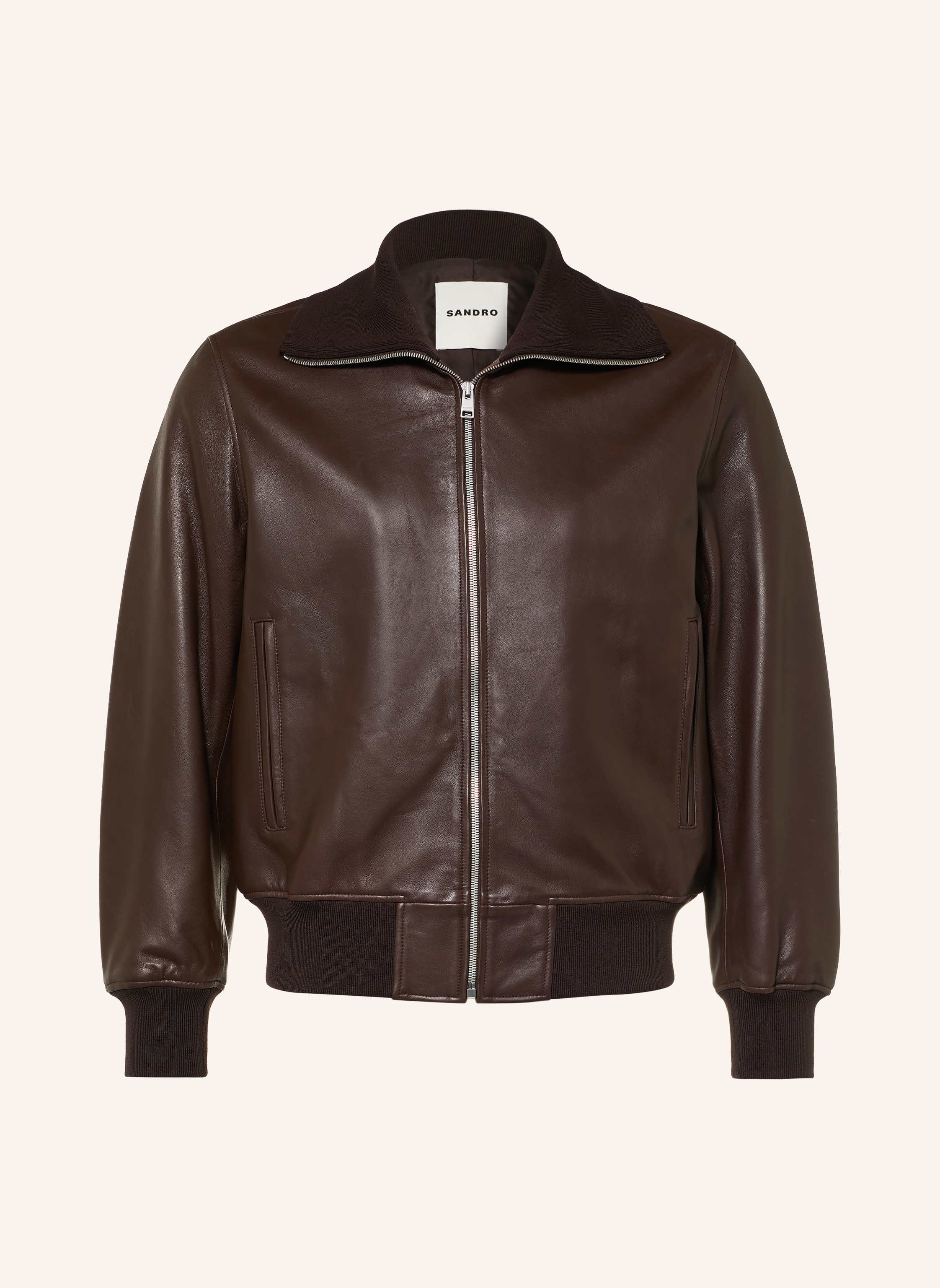 SANDRO Lederjacke