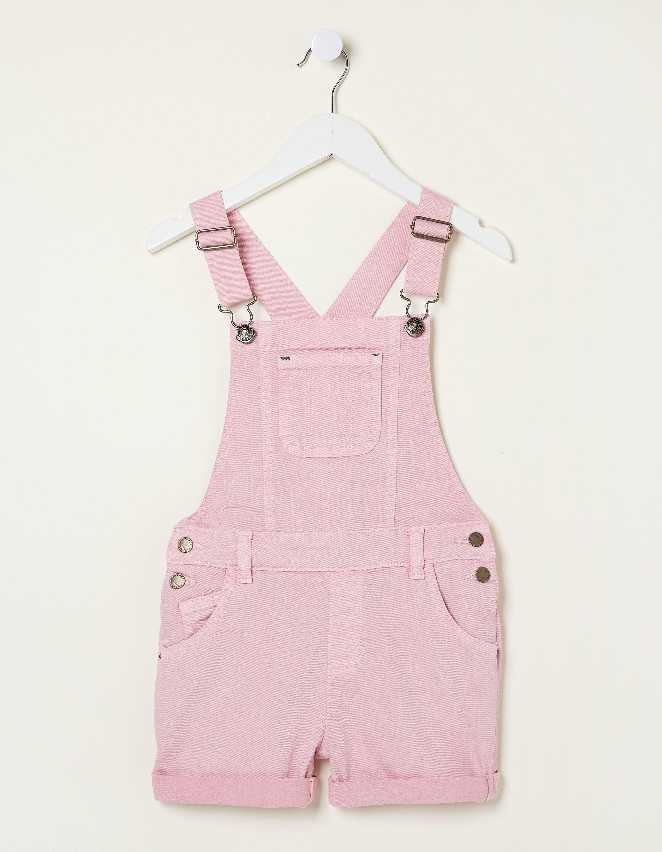 Coloured Shortie Dungarees
