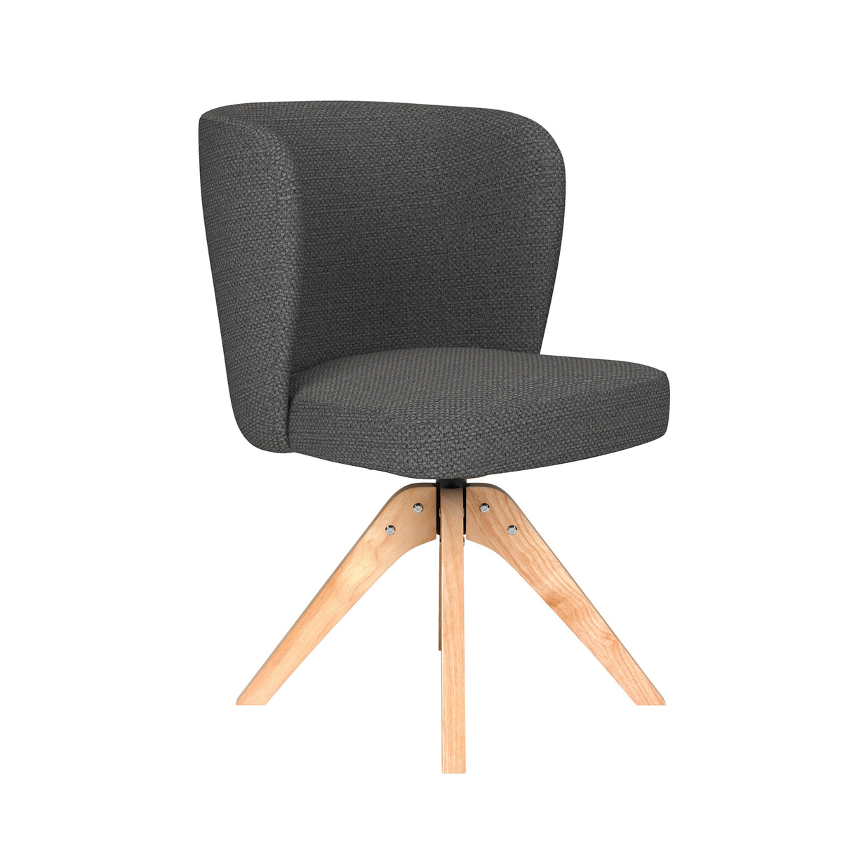 Housecraft Living Stan Eetkamerstoel Draaibaar Hout Grijs
