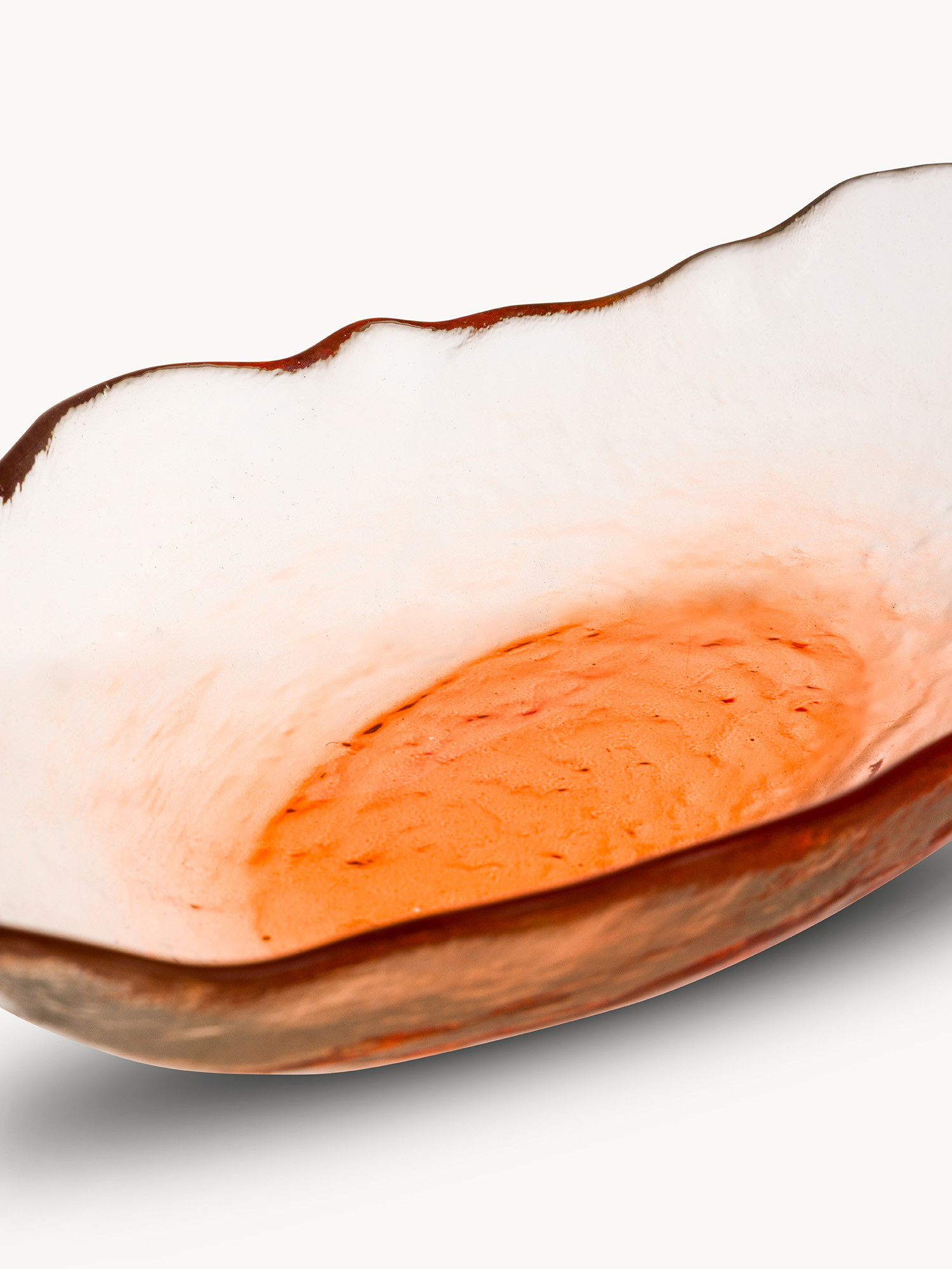 Coppetta ovale in vetro