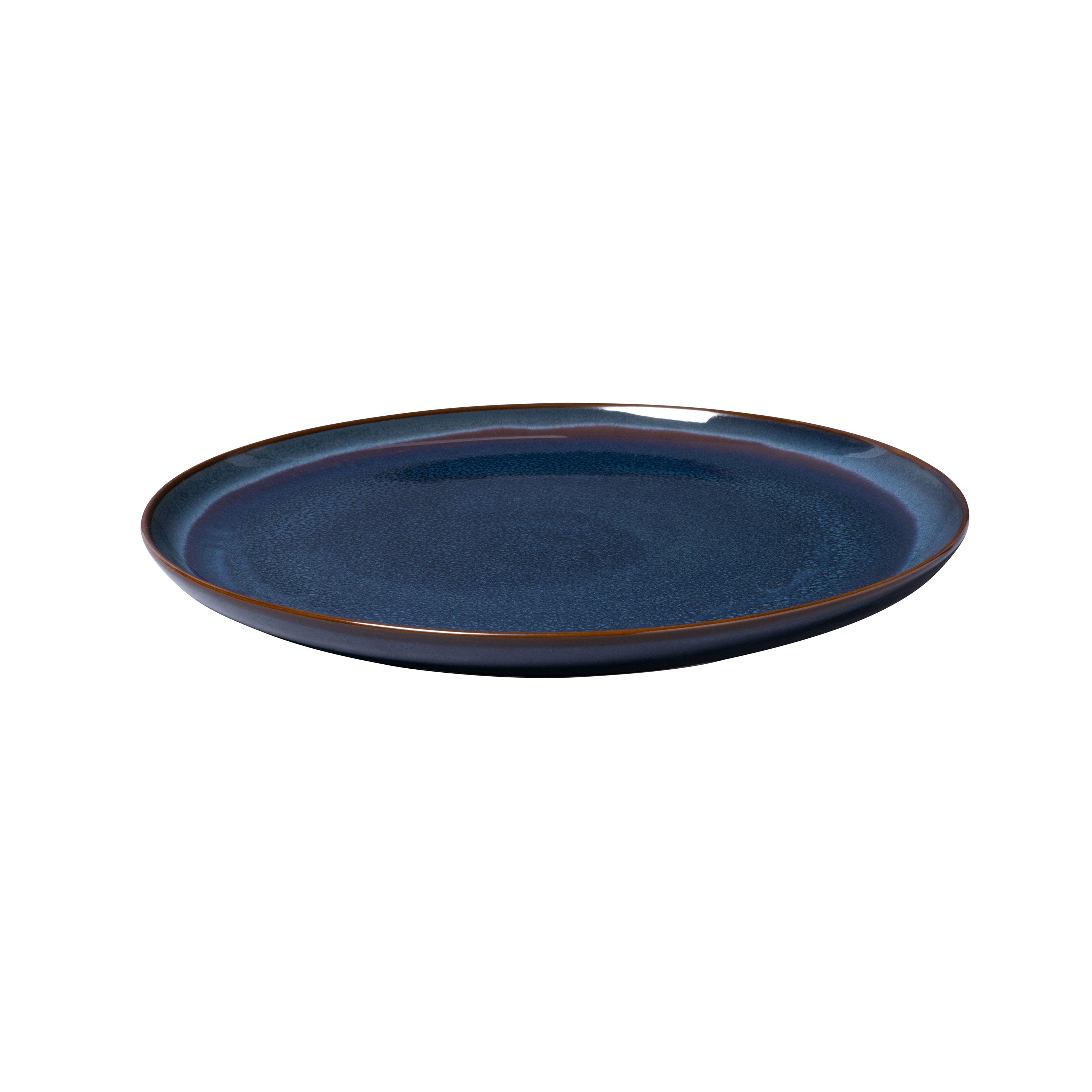 Crafted Dinner plate - Blue, 11.5'', Premium Porcelain