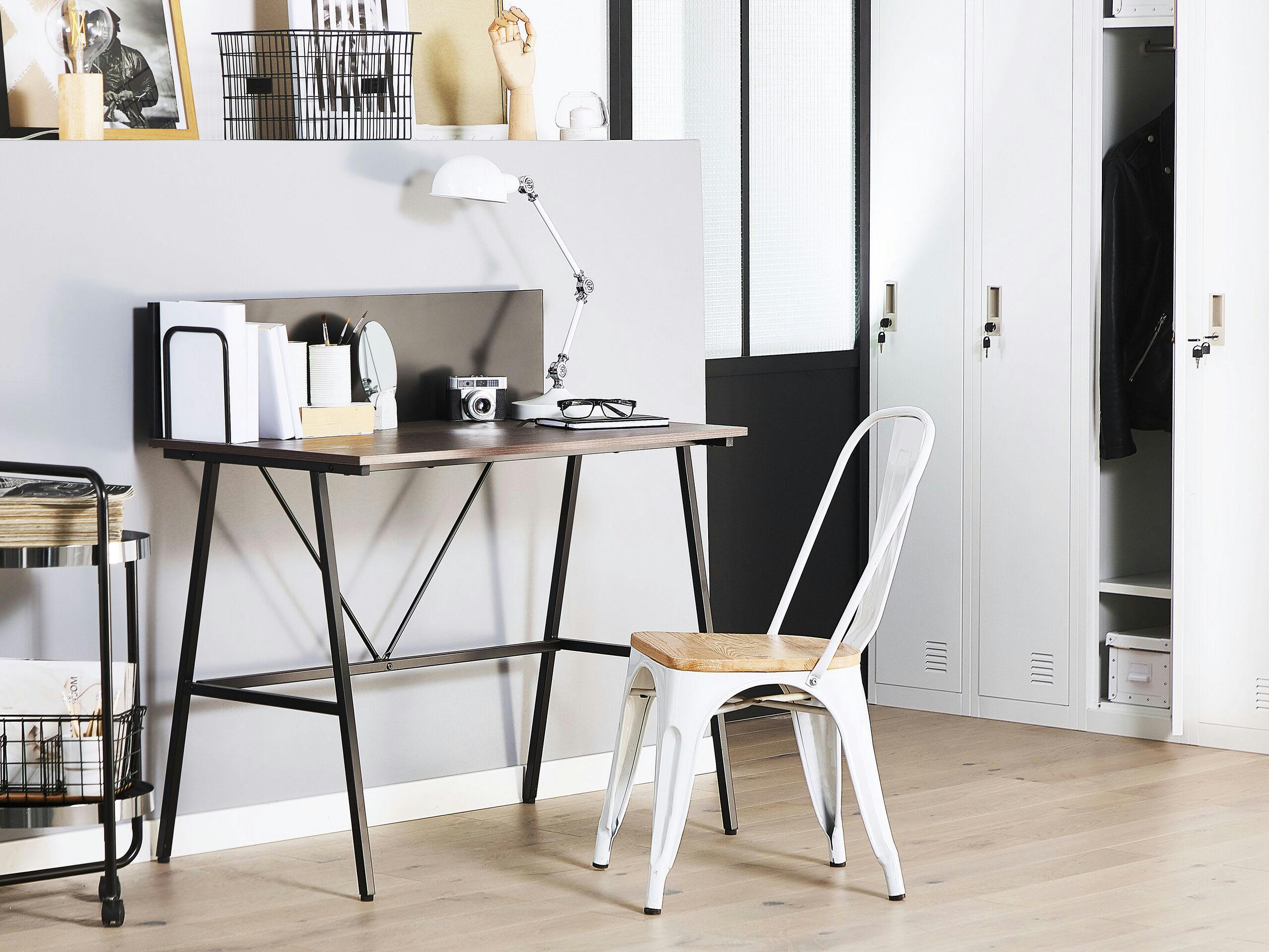 HASTINGS - Bureau effet bois foncé