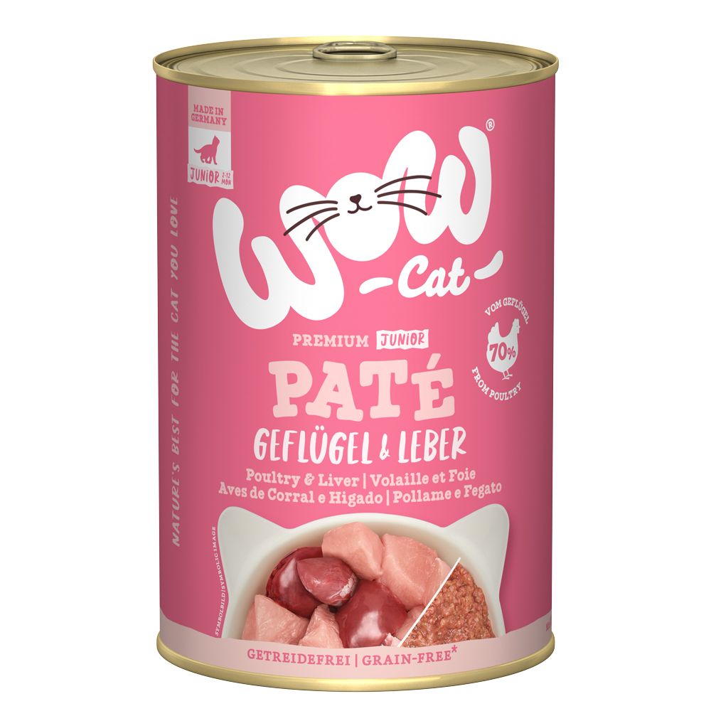 WOW Cat Junior Paté 12 x 400g
