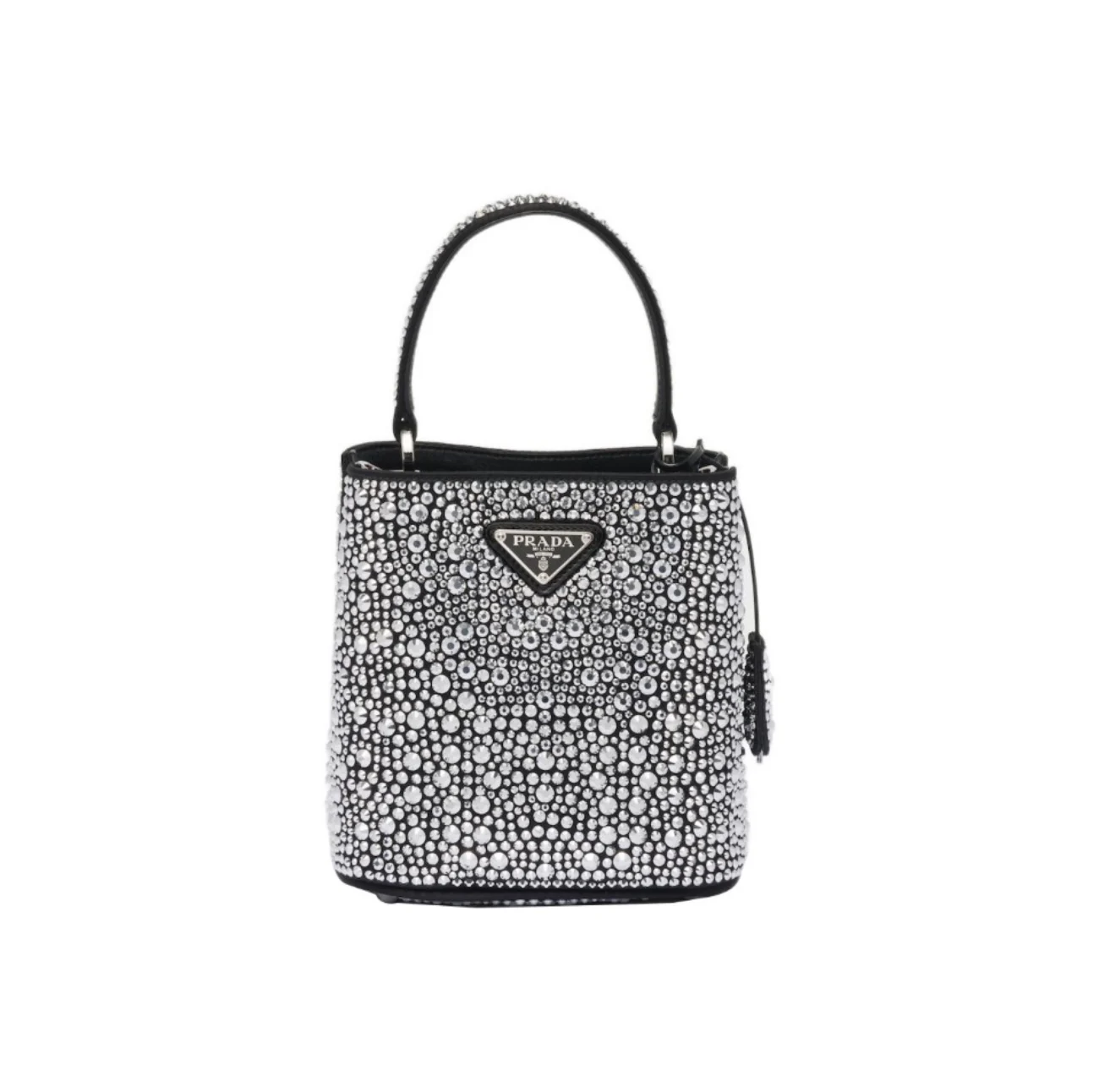 Prada Panier Crystal Tote Shoulder Messenger Bag