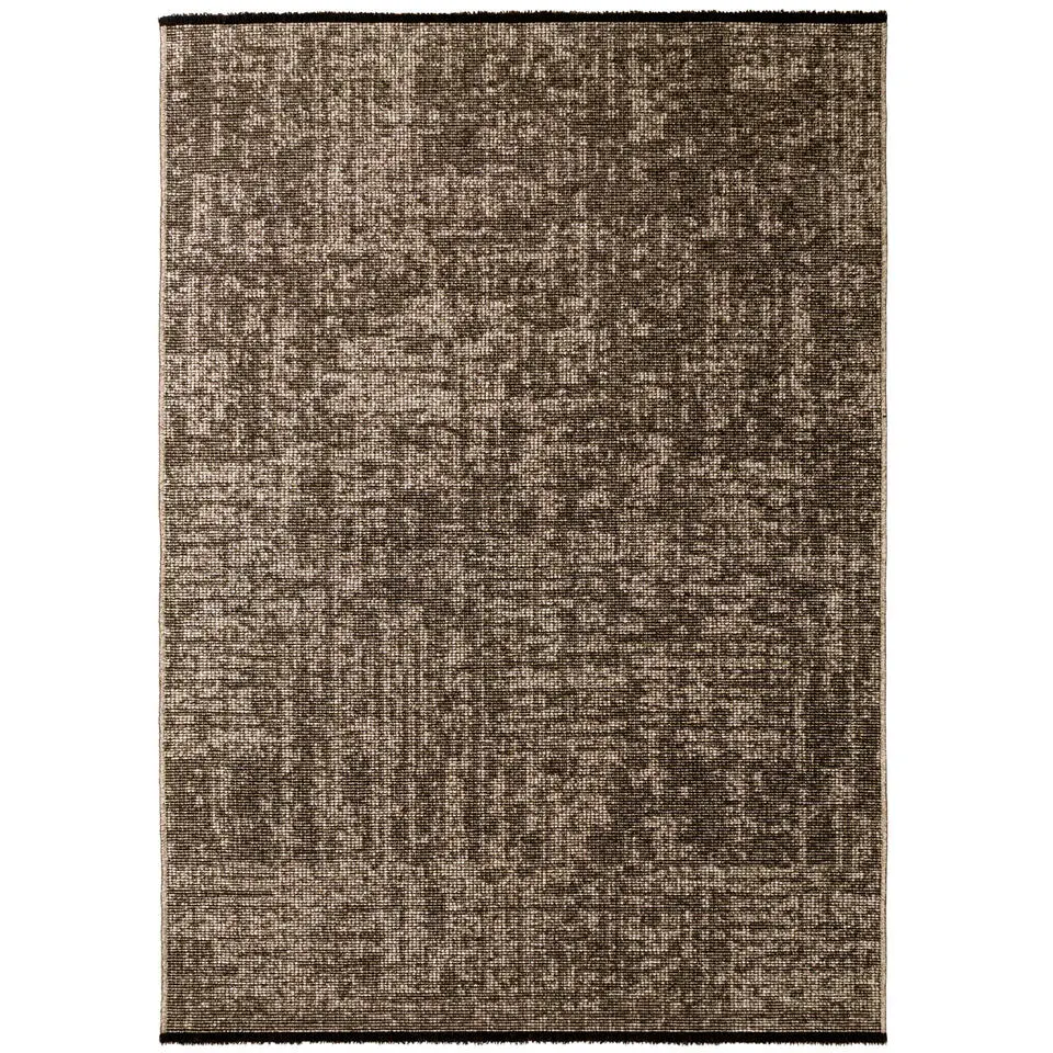 SPACE Vloerkleed - Laagpolig Effen Velours - Beige 160x230 cm - Modern Woonkamer