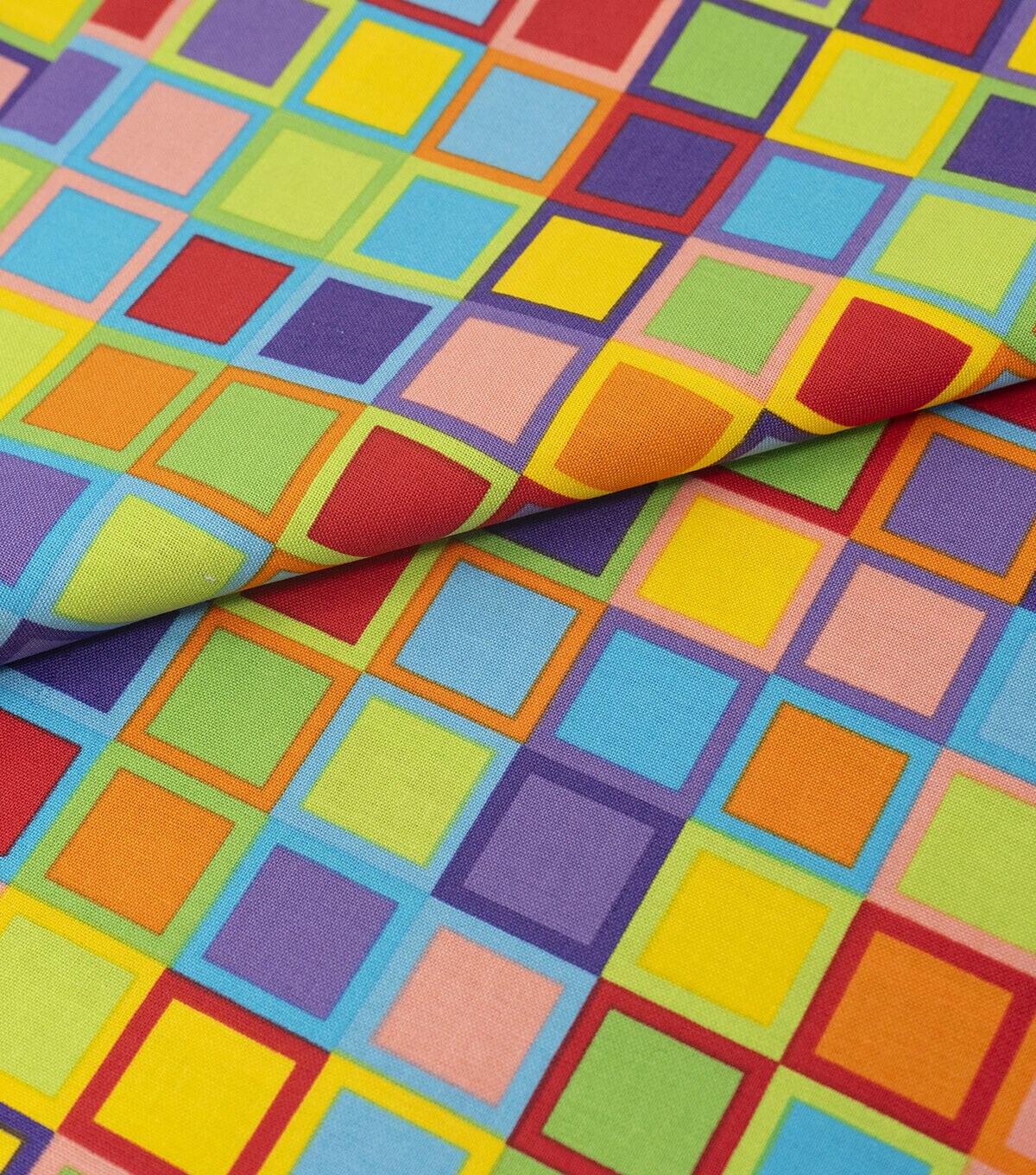 Rainbow Blocks Cotton Fabric by Keepsake Calico