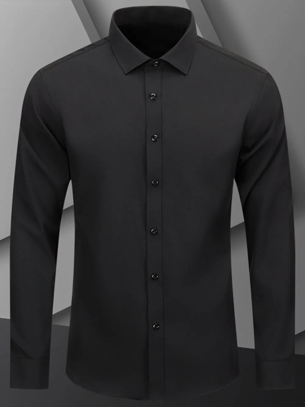 Men's Full Size Button Up Long Sleeve Shirt Plus Size