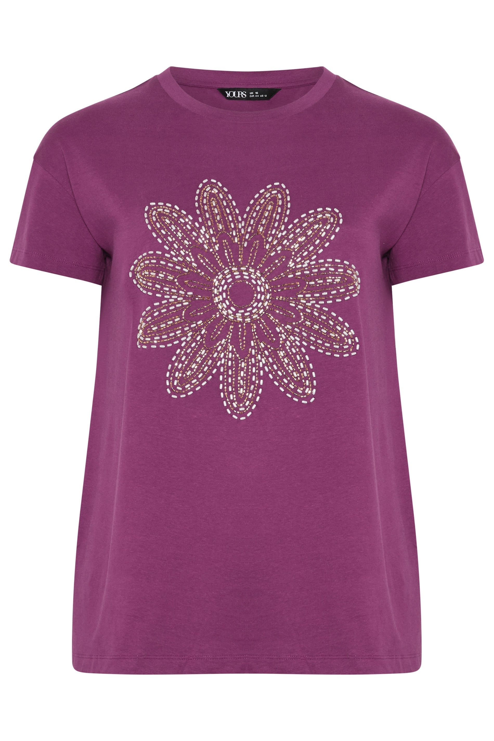 Yours Beaded Daisy T-Shirt