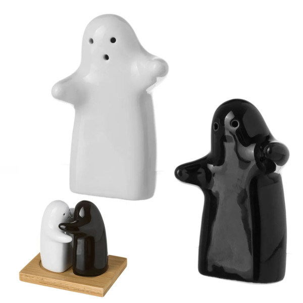 Zestaw pojemników na podstawce SALT & PEPPER