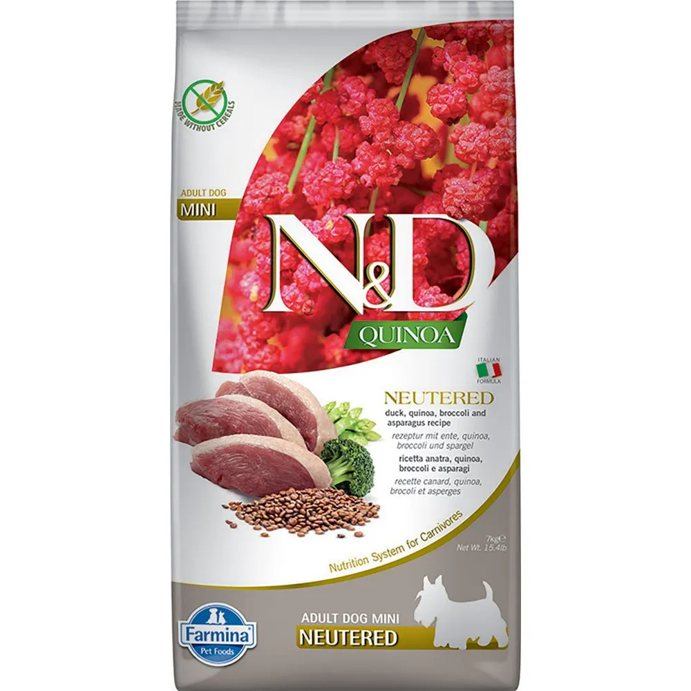 Farmina Quinoa Neutered Duck Mini Dog Food 7kg