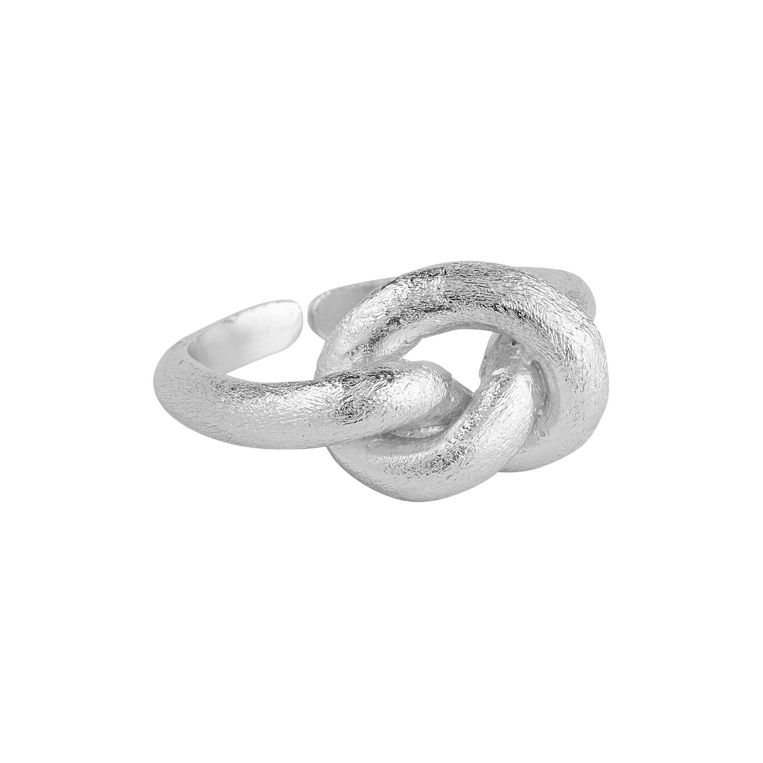 Lilou big knot ring, forsølvet