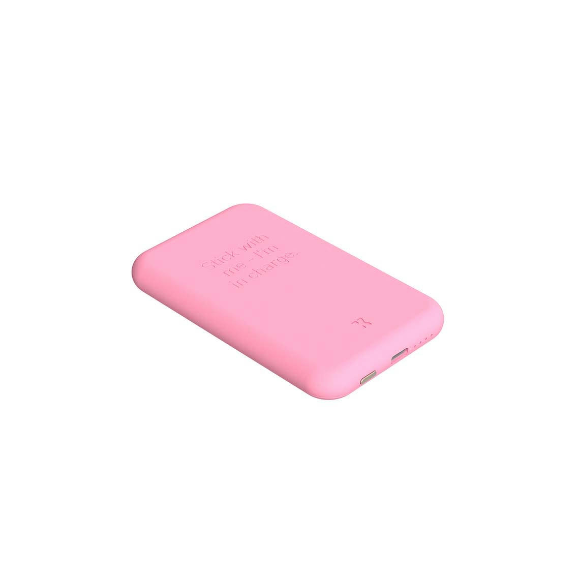 - Batterie externe toCHARGE Qi Fresh Pink