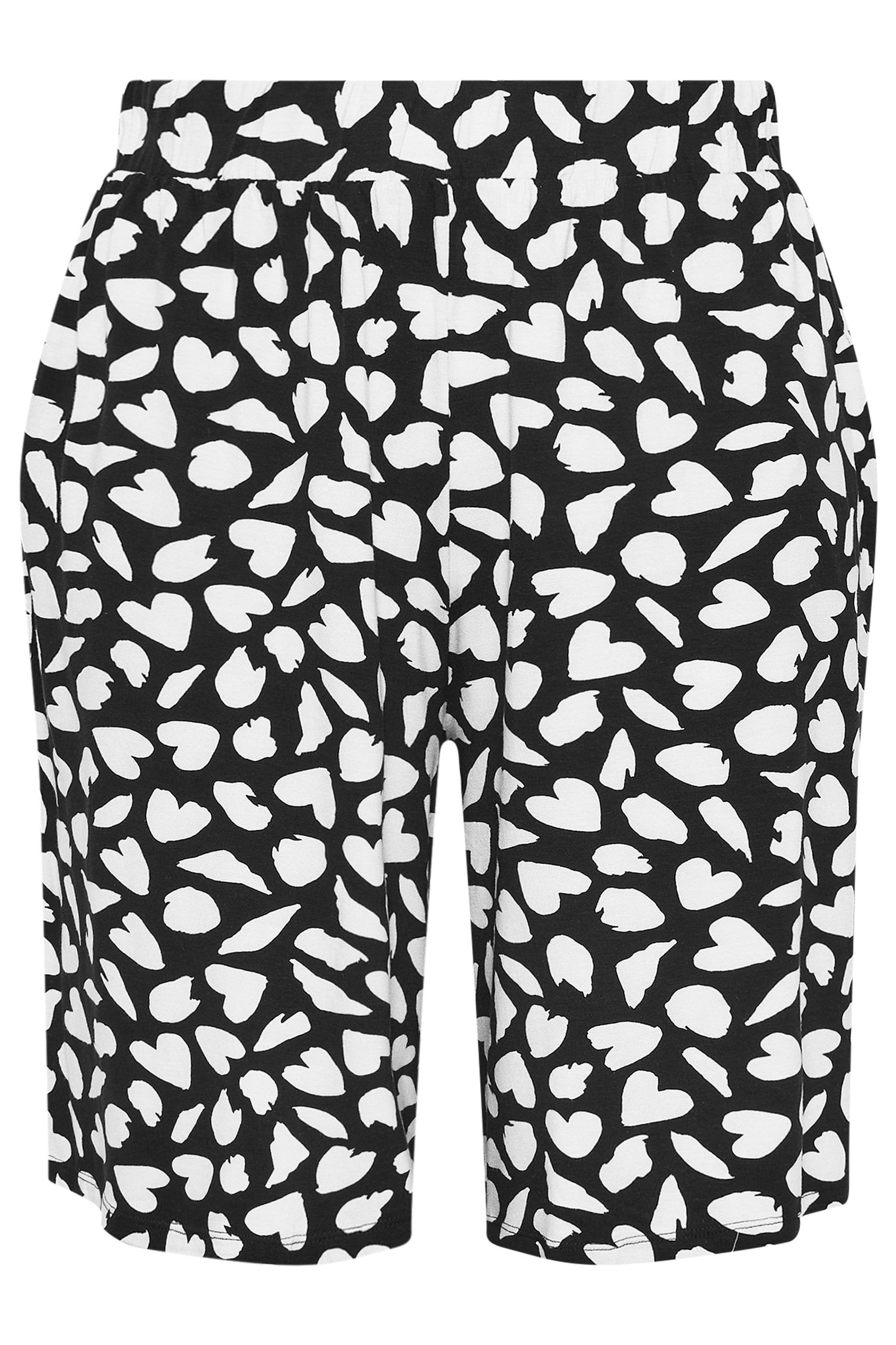 Yours Heart Print Shorts