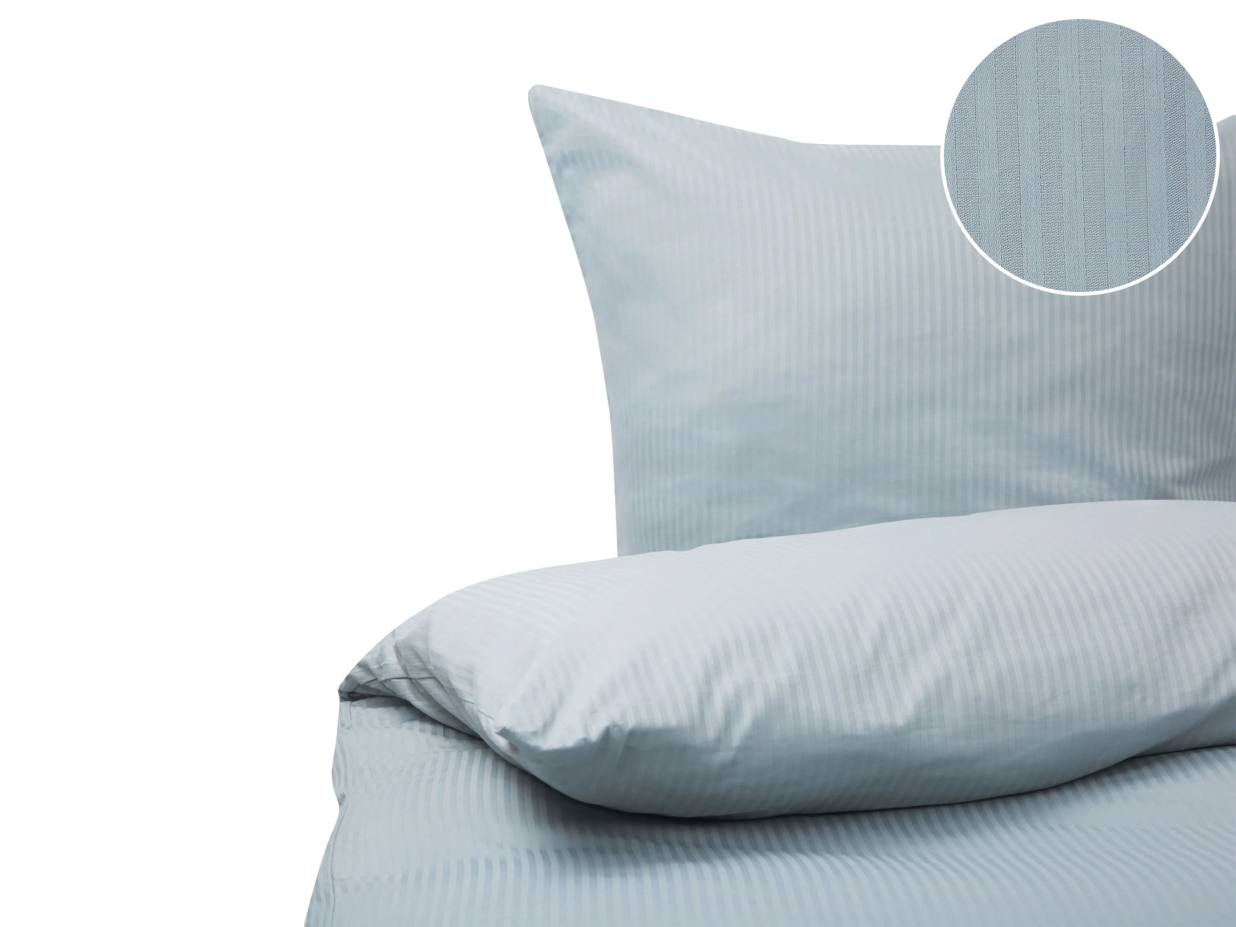 Duvet Cover Set AVONDALE Sateen Cotton 155 x 220 cm Grey