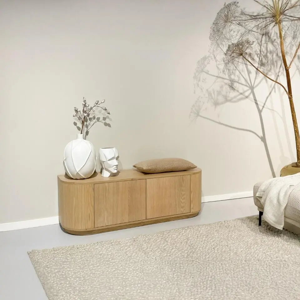 Tv-meubel Naturel Eiken - 140x40x45cm - Novero