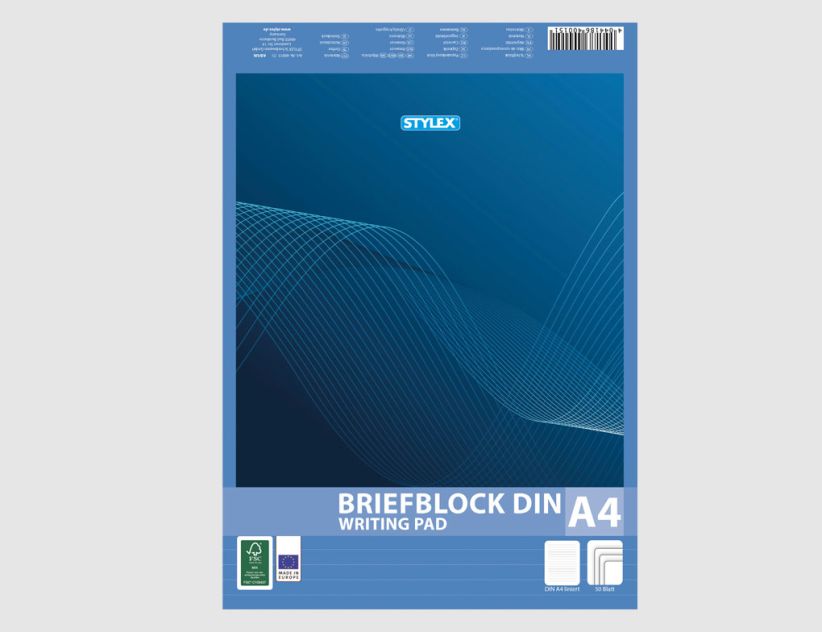 Briefblock liniert