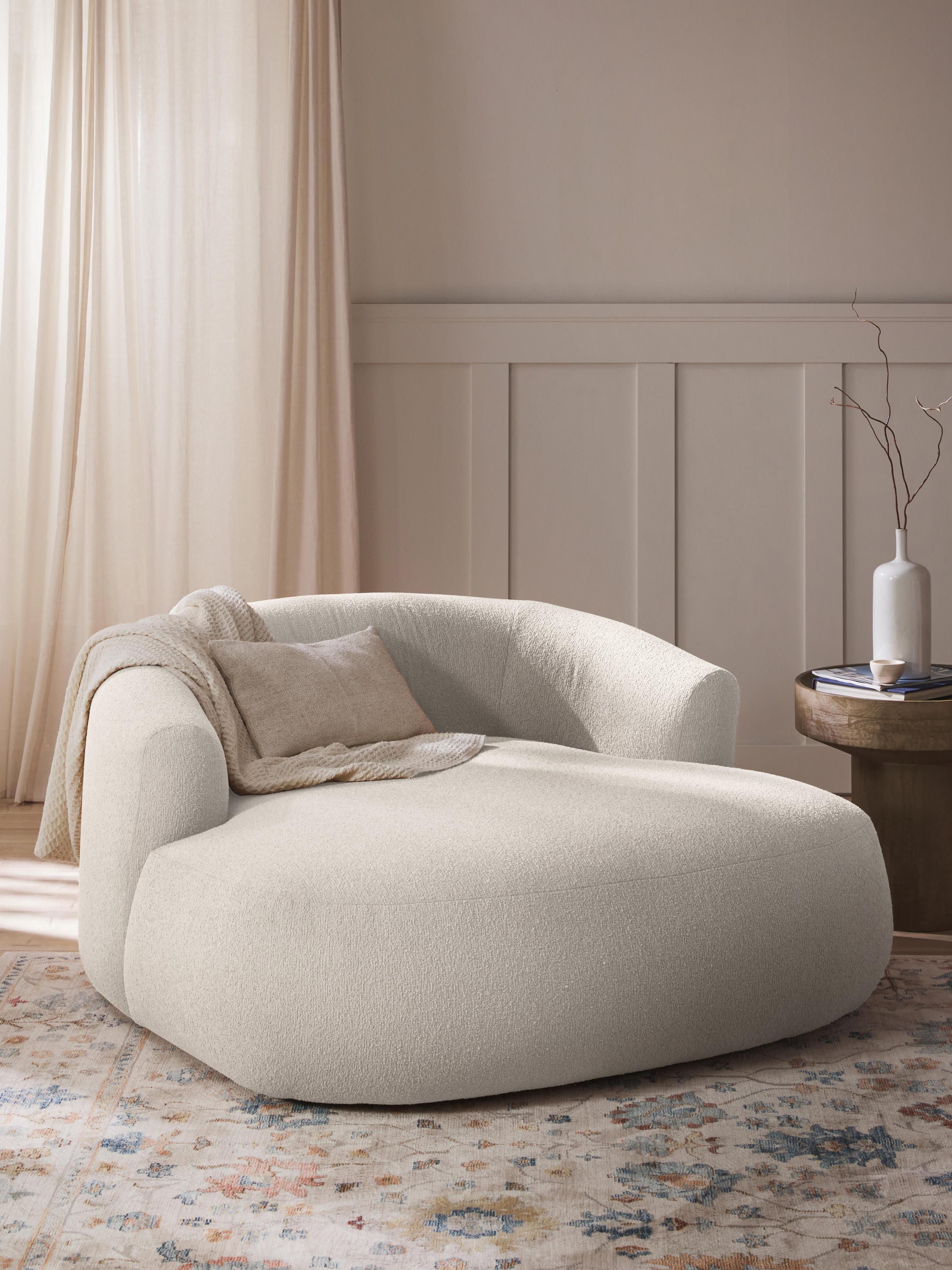 XL Bouclé-Loungesessel Sofia