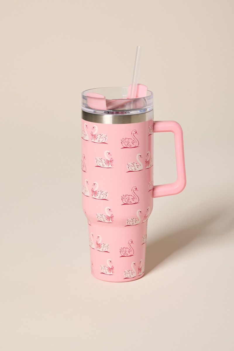 Swan Print Tumbler 40oz