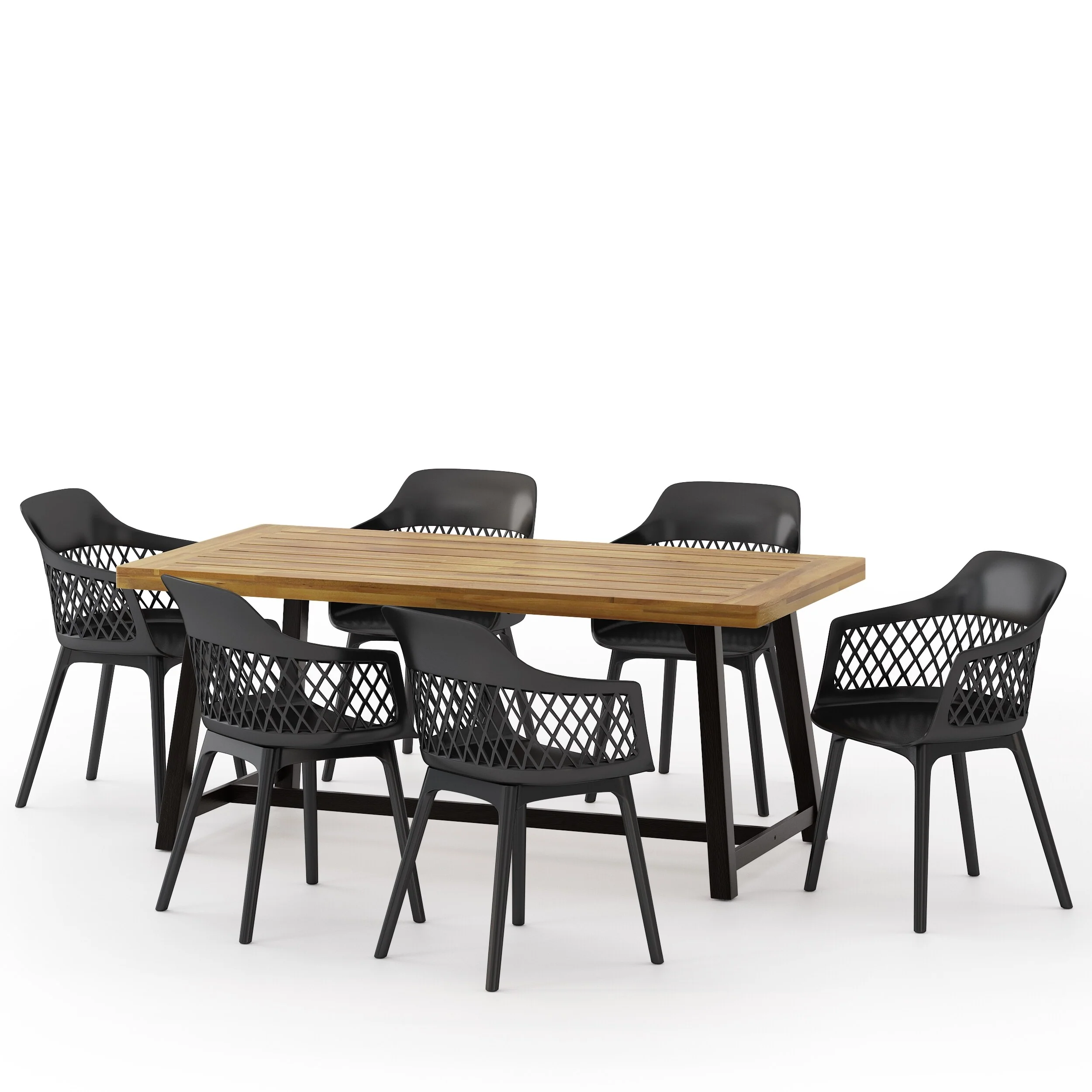 Castellina Wood/ Resin Outdoor 7-piece Dining Set by Christopher Knight Home