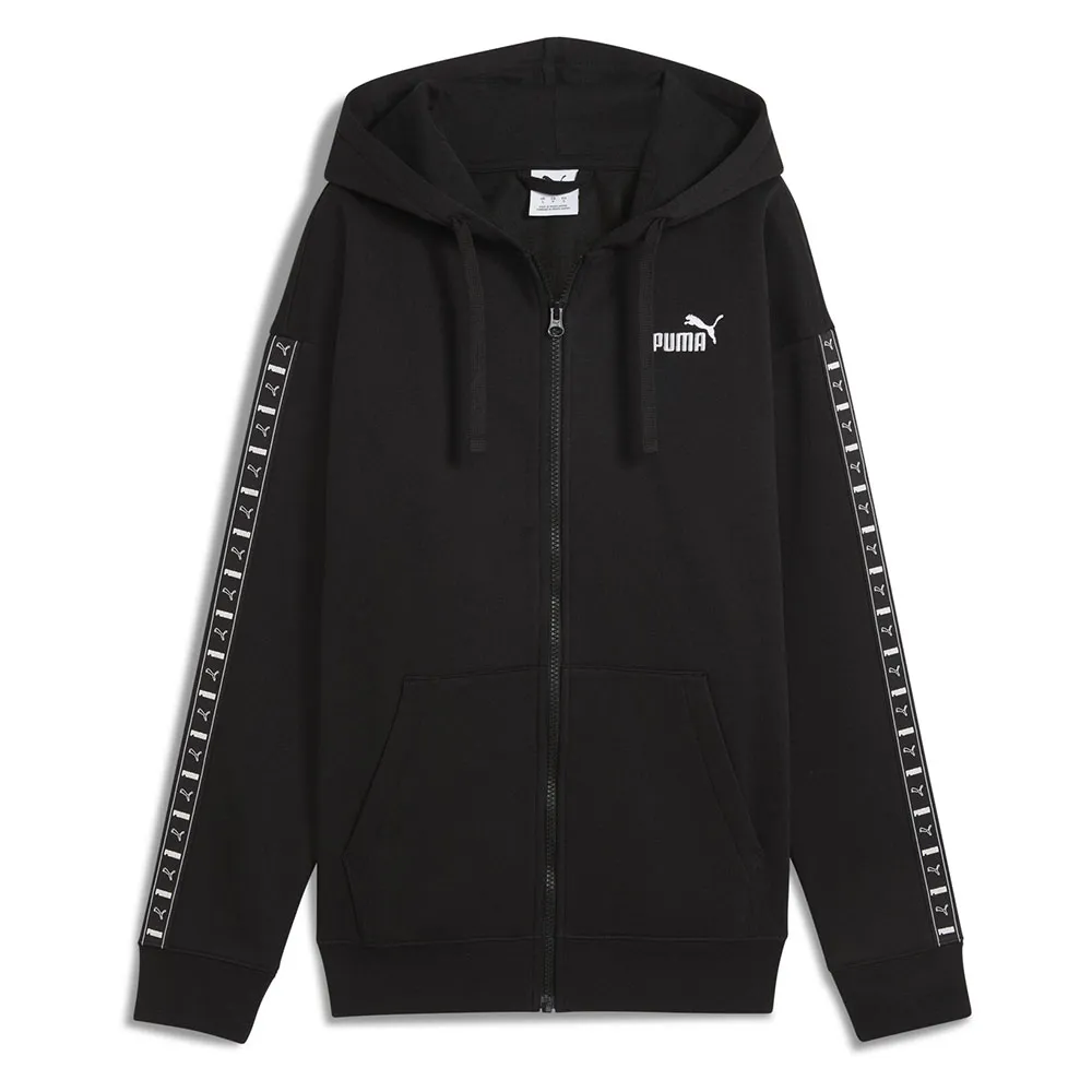 Puma ESS Tape Relaxed Fit full zip sweatshirt