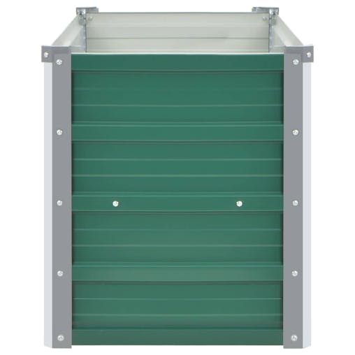 NNEVL Garden Raised Bed Galvanised Steel 160x40x45 cm Green
