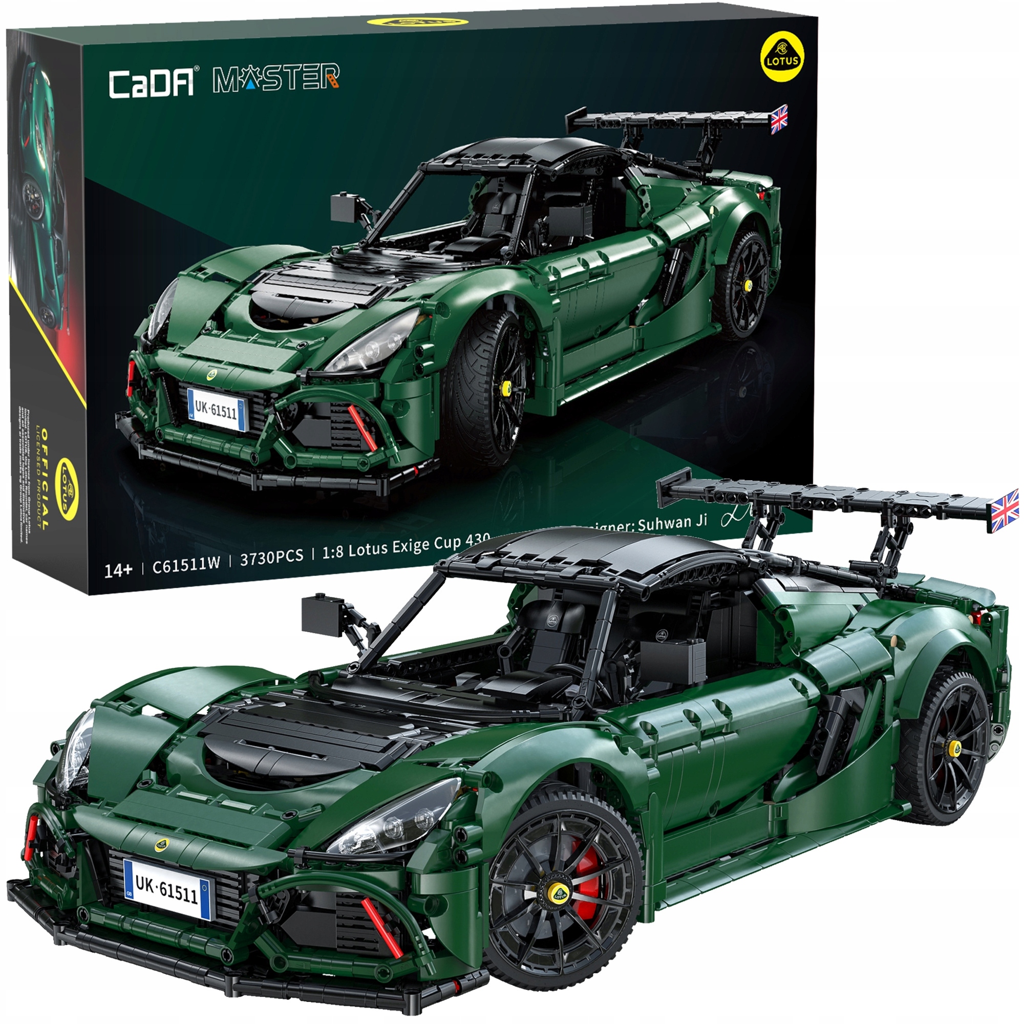 KLOCKI CADA ZESTAW LOTUS EXIGE CUP 430 1:8 SAMOCHÓD 54 CM 3730 EL.